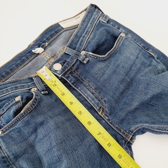 RAG & BONE Blue Distressed Skinny Jeans - Picture 10 of 11